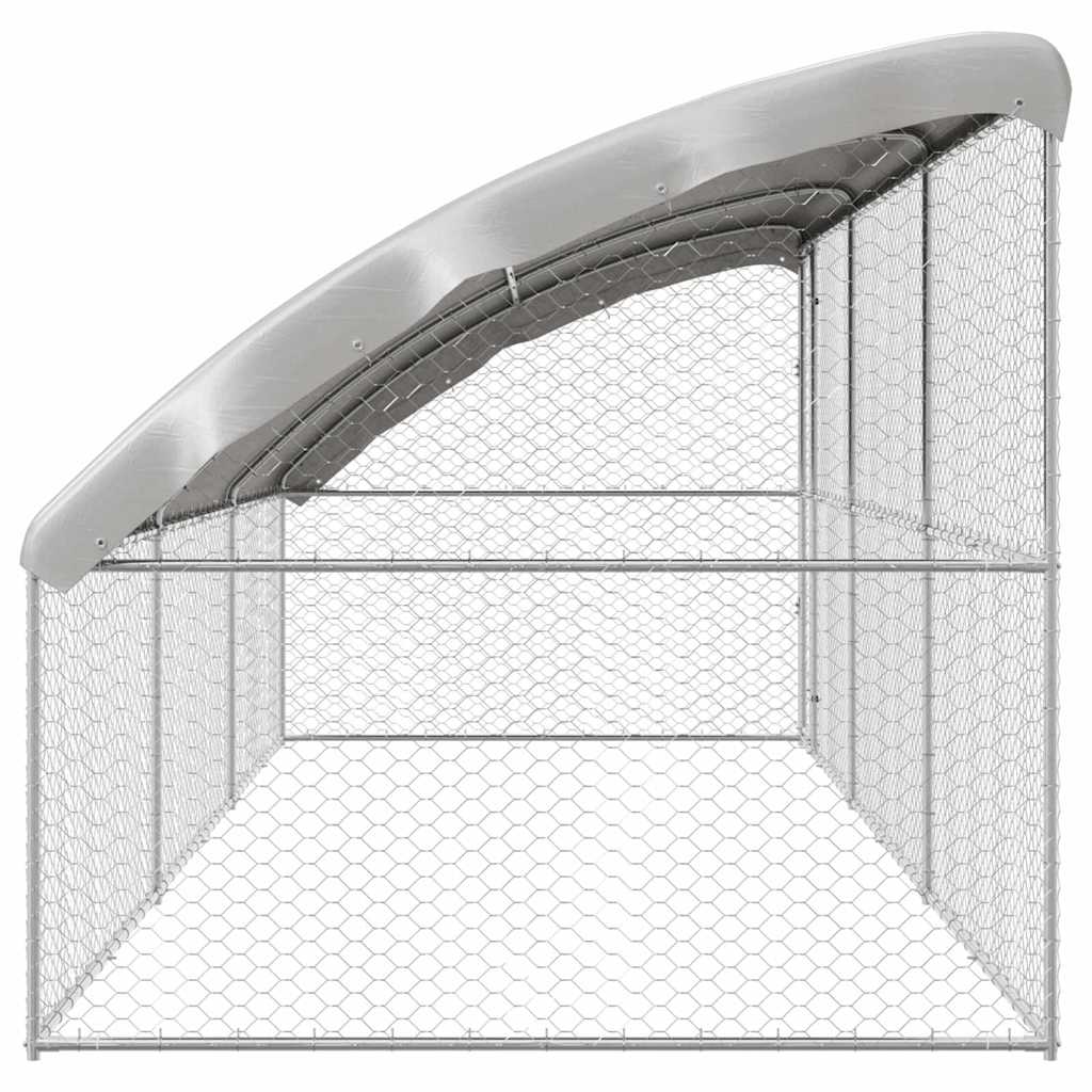 Cuccia per cani 3 pz Argento 6 x 2 x 2 m Acciaio zincato