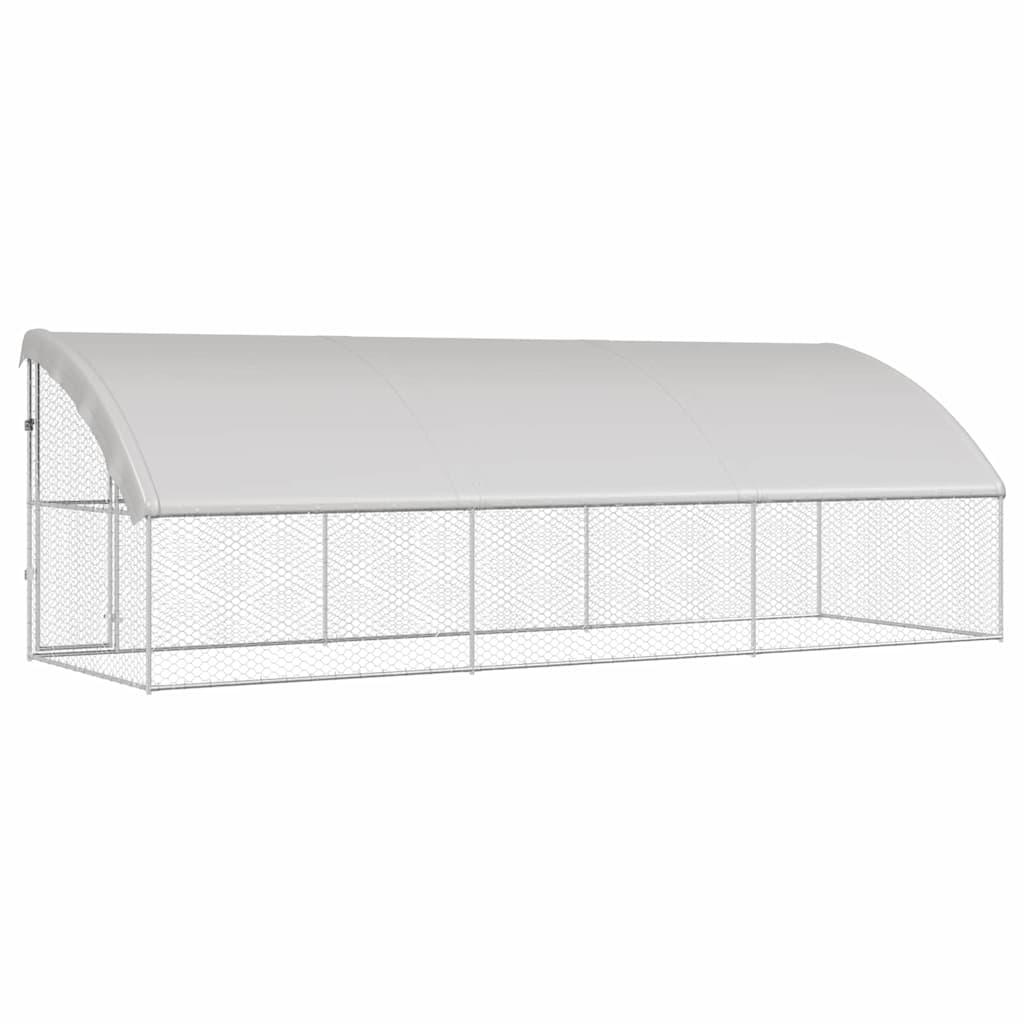 Cuccia per cani 3 pz Argento 6 x 2 x 2 m Acciaio zincato