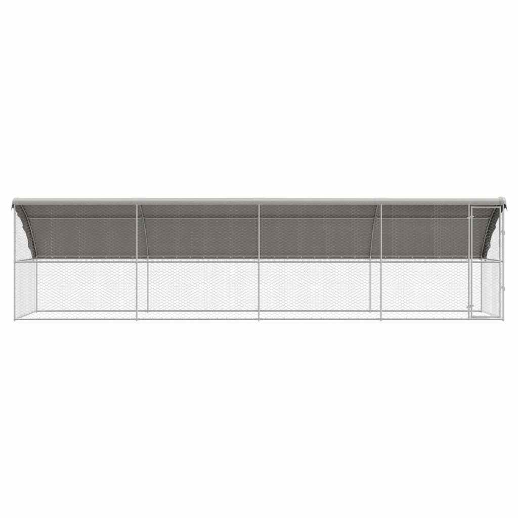 Cuccia per cani 4 pz Argento 8 x 2 x 2 m Acciaio zincato