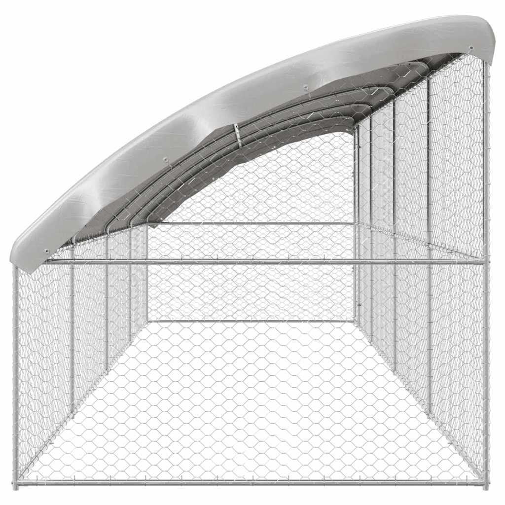 Cuccia per cani 4 pz Argento 8 x 2 x 2 m Acciaio zincato