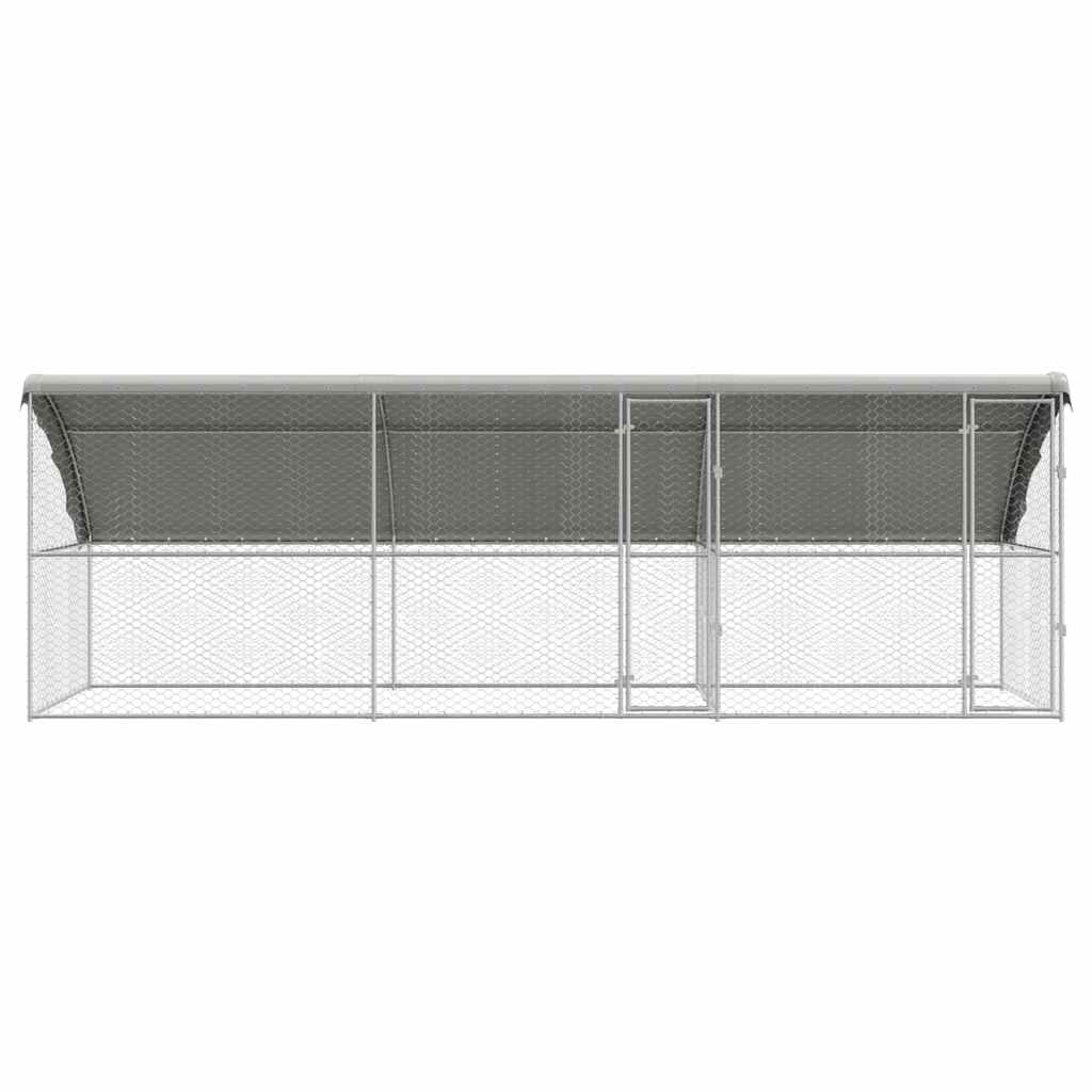 Cuccia per cani 3 pz Argento 6 x 2 x 2 m Acciaio zincato