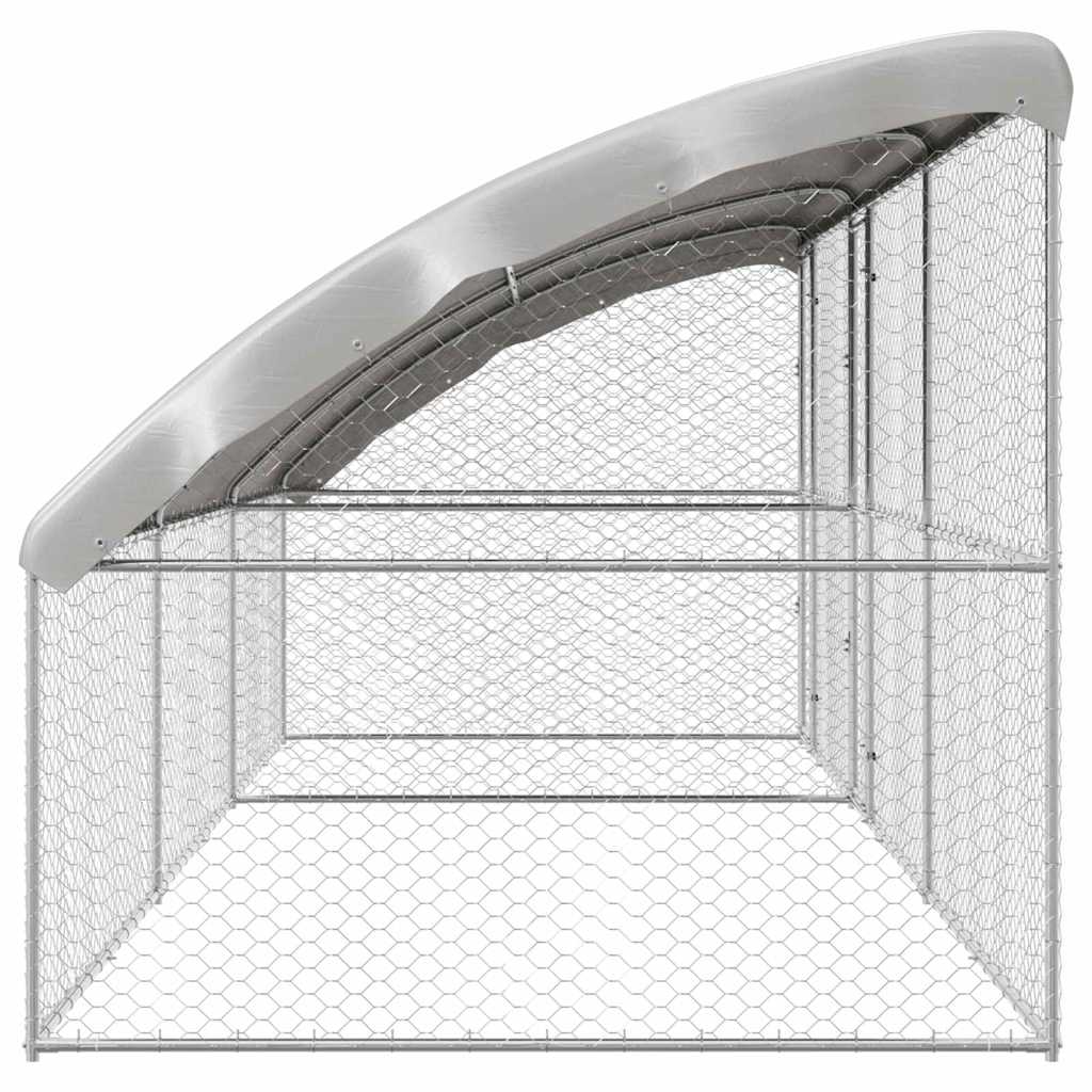 Cuccia per cani 3 pz Argento 6 x 2 x 2 m Acciaio zincato