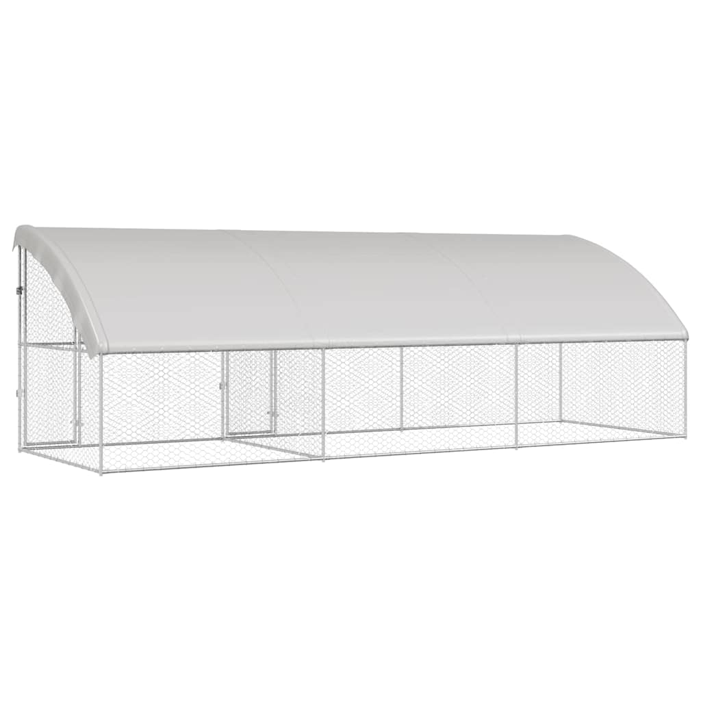 Cuccia per cani 3 pz Argento 6 x 2 x 2 m Acciaio zincato