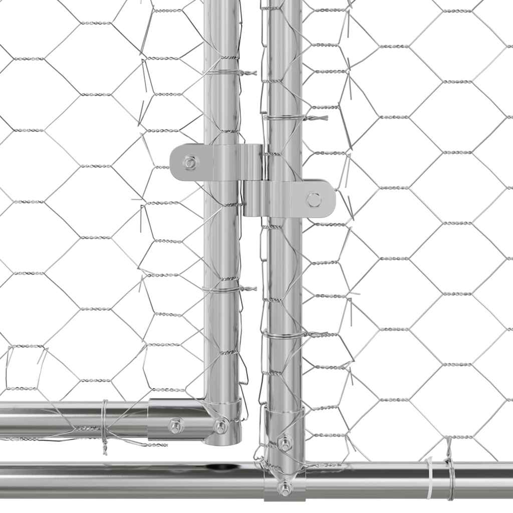 Cuccia per cani 3 pz Argento 6 x 2 x 2 m Acciaio zincato