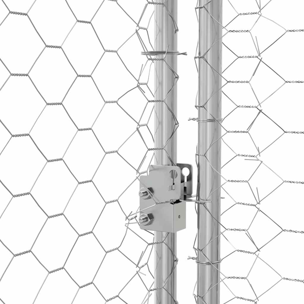 Cuccia per cani 3 pz Argento 6 x 2 x 2 m Acciaio zincato