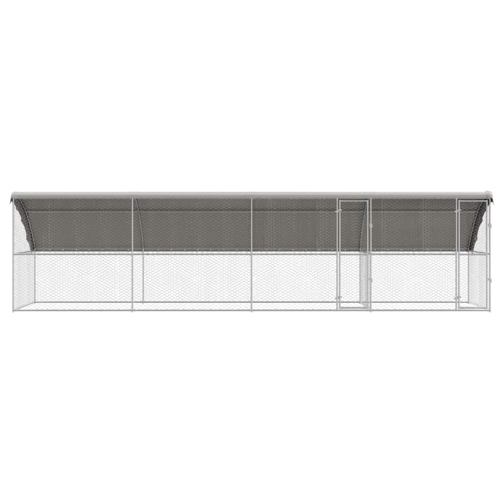 Cuccia per cani 4 pz Argento 8 x 2 x 2 m Acciaio zincato