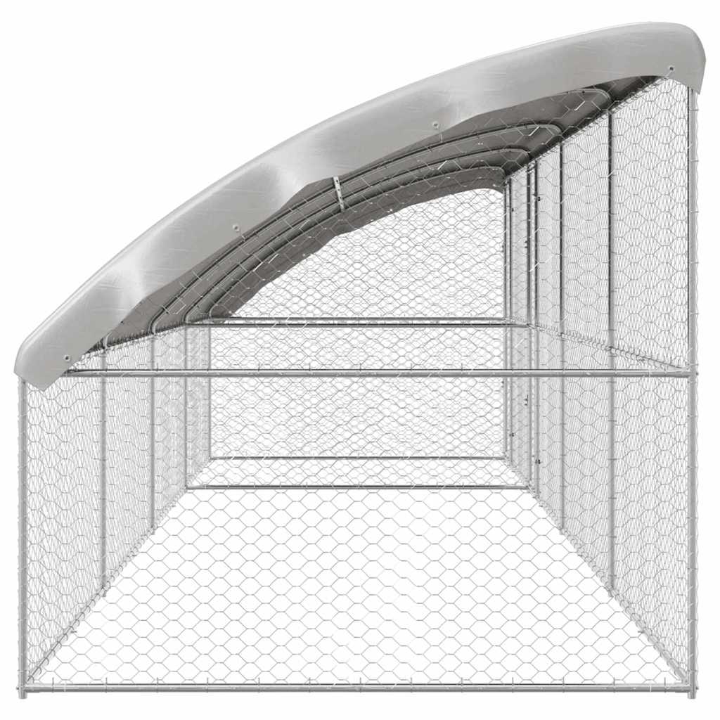 Cuccia per cani 4 pz Argento 8 x 2 x 2 m Acciaio zincato