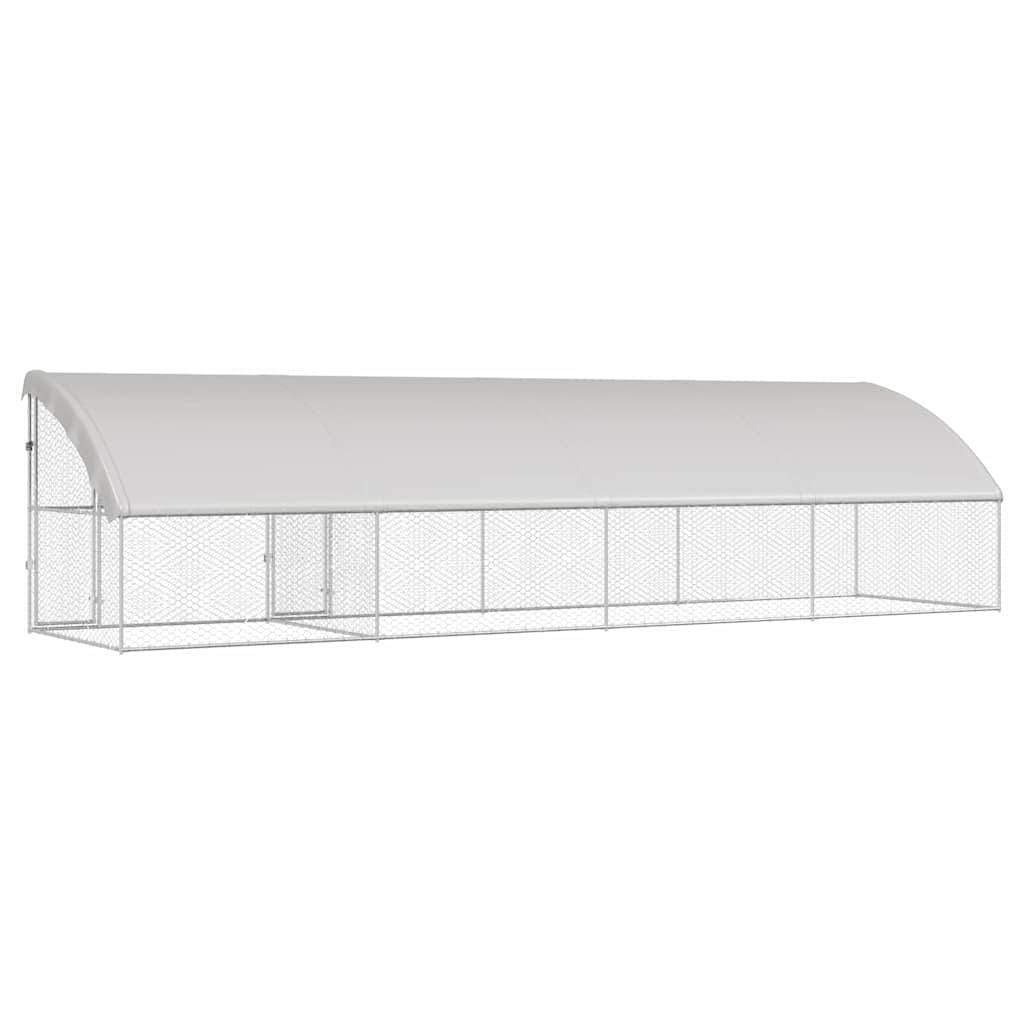 Cuccia per cani 4 pz Argento 8 x 2 x 2 m Acciaio zincato