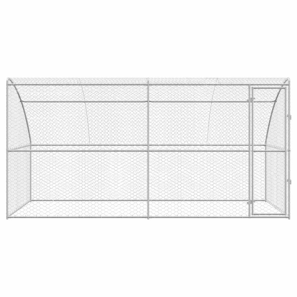 Cuccia per cani 2 pz Argento 4 x 2 x 2 m Acciaio zincato