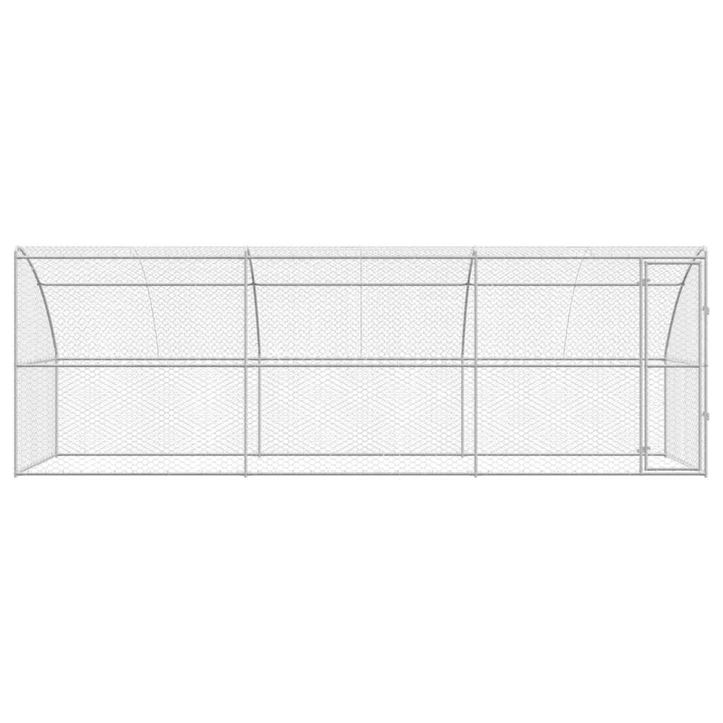 Cuccia per cani 3 pz Argento 6 x 2 x 2 m Acciaio zincato