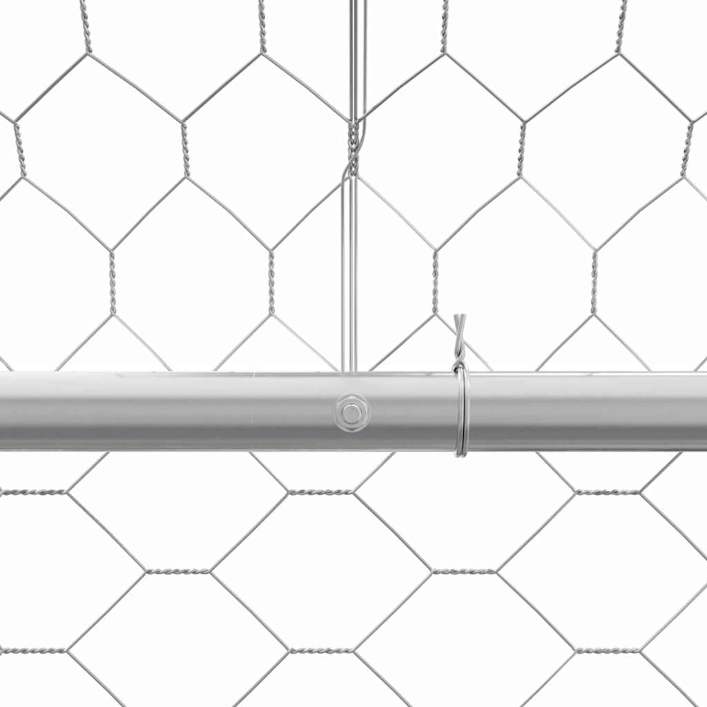 Cuccia per cani 4 pz Argento 8 x 2 x 2 m Acciaio zincato