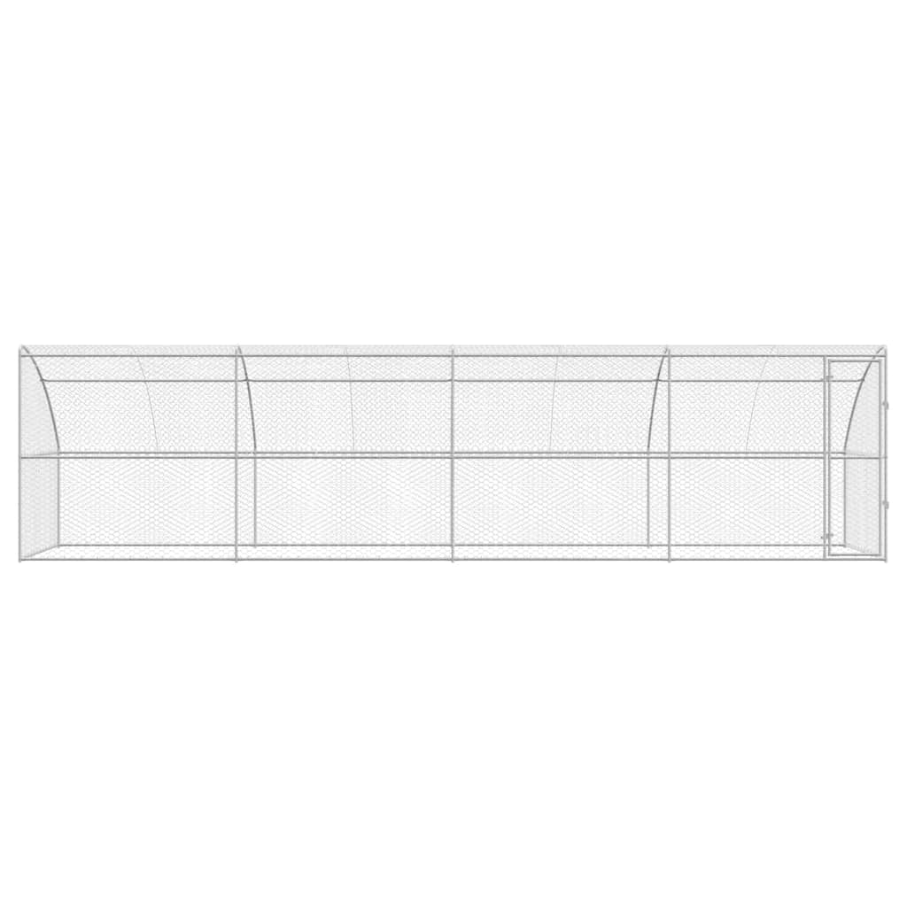 Cuccia per cani 4 pz Argento 8 x 2 x 2 m Acciaio zincato