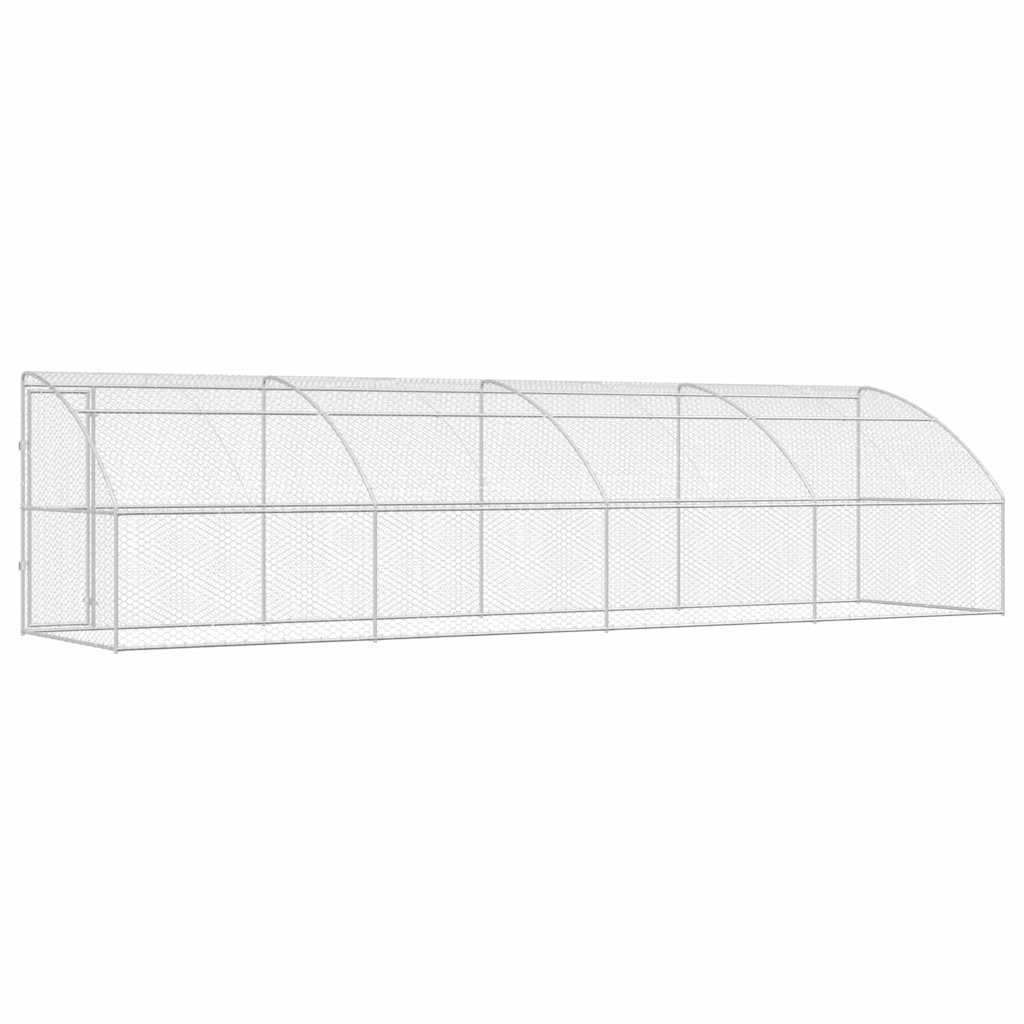 Cuccia per cani 4 pz Argento 8 x 2 x 2 m Acciaio zincato