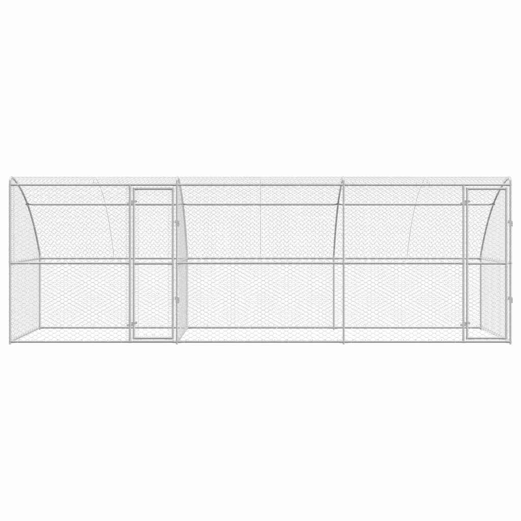 Cuccia per cani 3 pz Argento 6 x 2 x 2 m Acciaio zincato