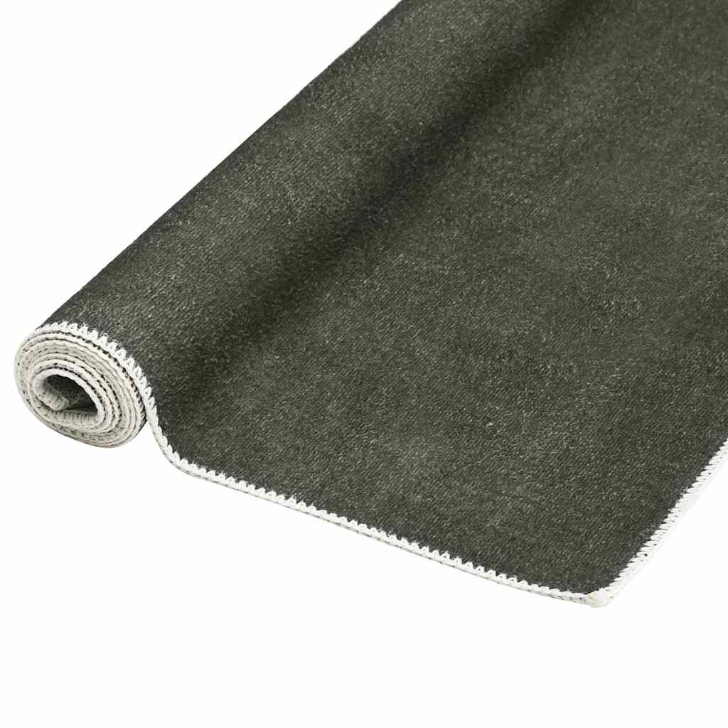 Tappeto Lavabile Pieghevole Grigio Talpa 180x270 cm Poliestere