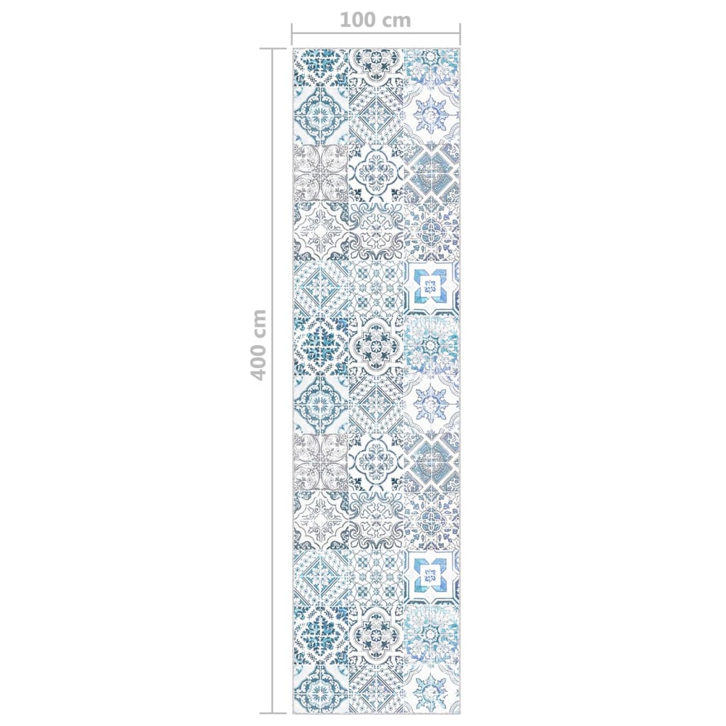 Tappeto Passatoia Stampato Lavabile 100x400 cm Poliestere