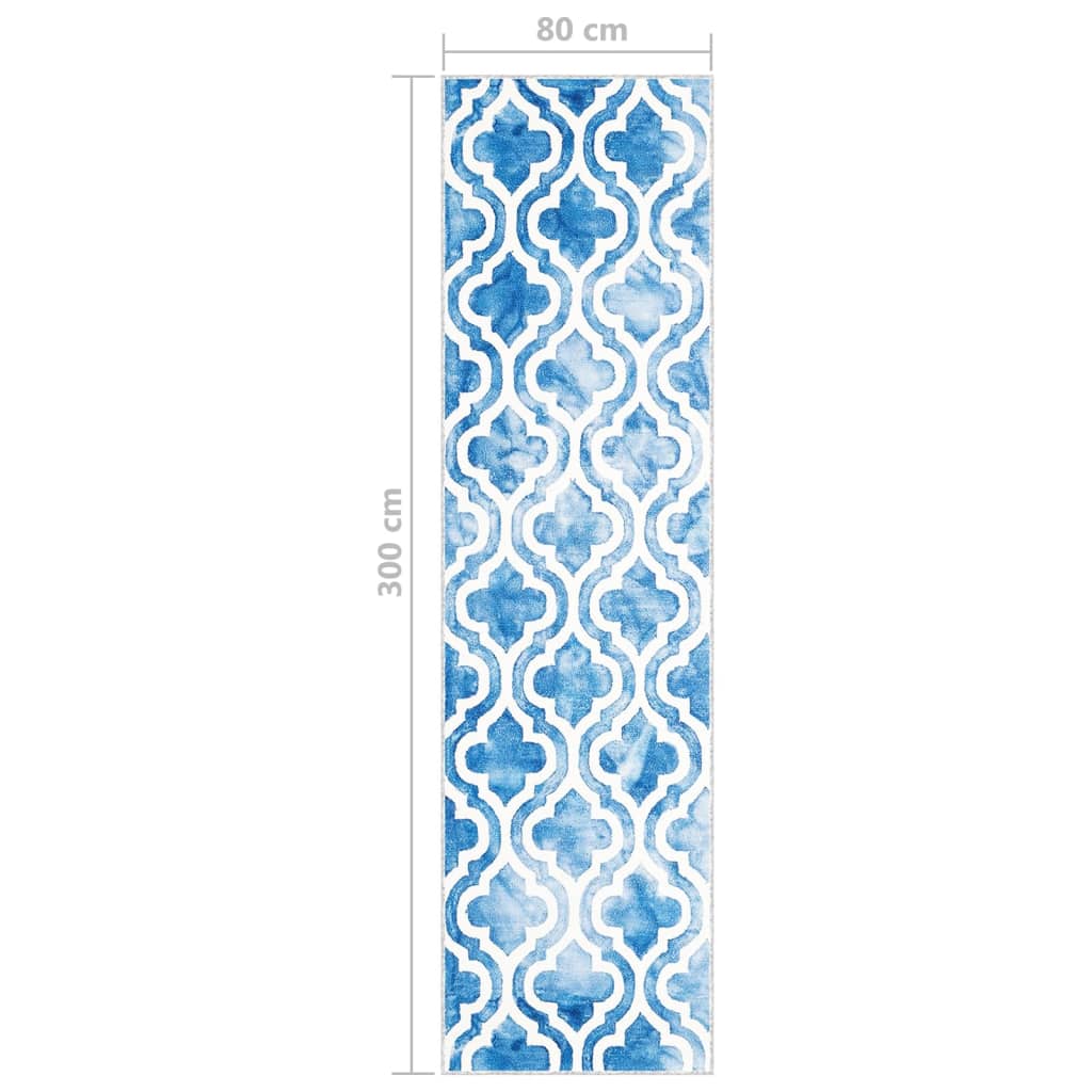 Tappeto Passatoia Stampato Lavabile 80x300 cm Poliestere