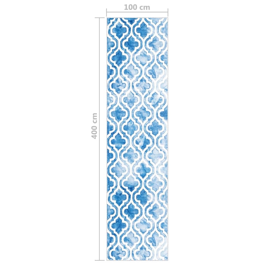 Tappeto Passatoia Stampato Lavabile 100x400 cm Poliestere