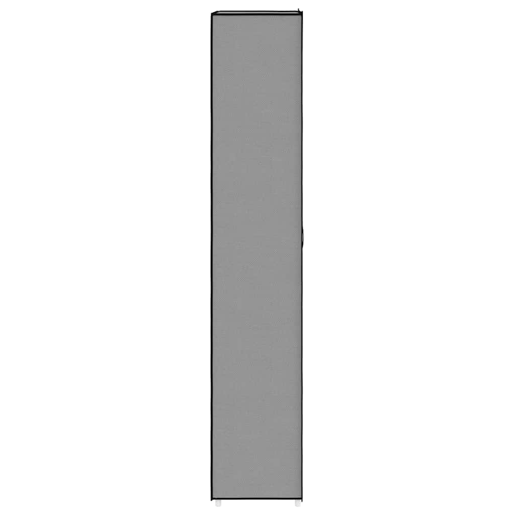 Scarpiera Grigia 60x30x166 cm Tessuto