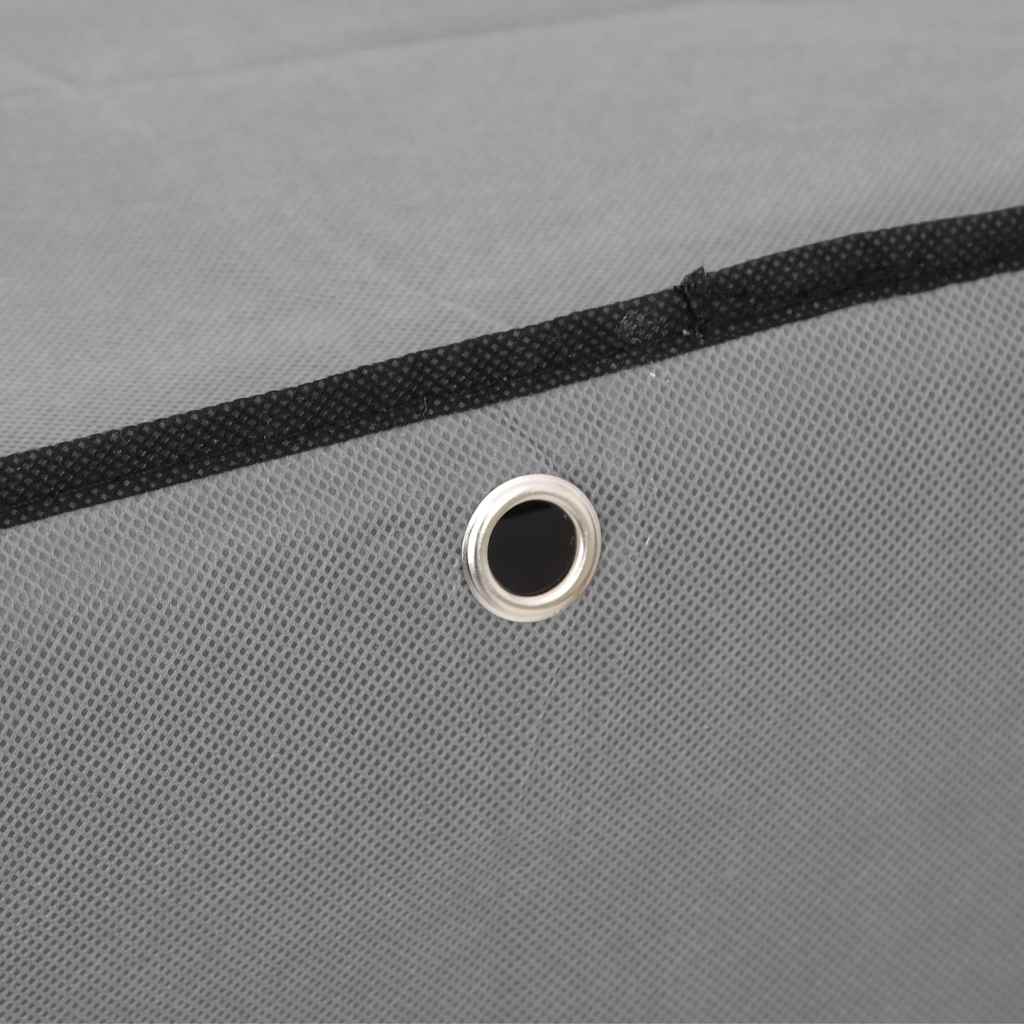Scarpiera Grigia 60x30x166 cm Tessuto