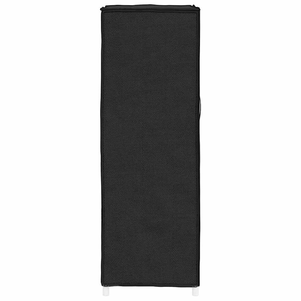 Scarpiera Nera 60x28x90 cm Tessuto