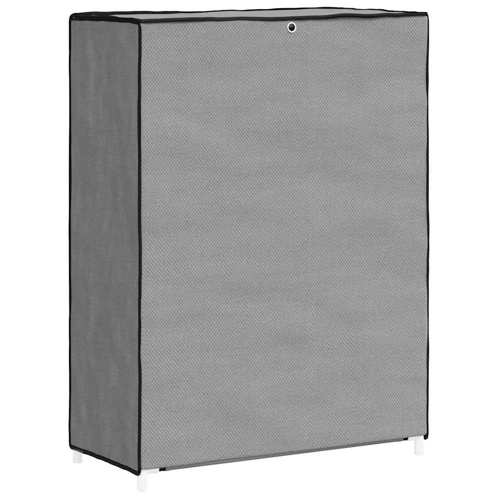 Scarpiera Grigia 60x28x90 cm Tessuto