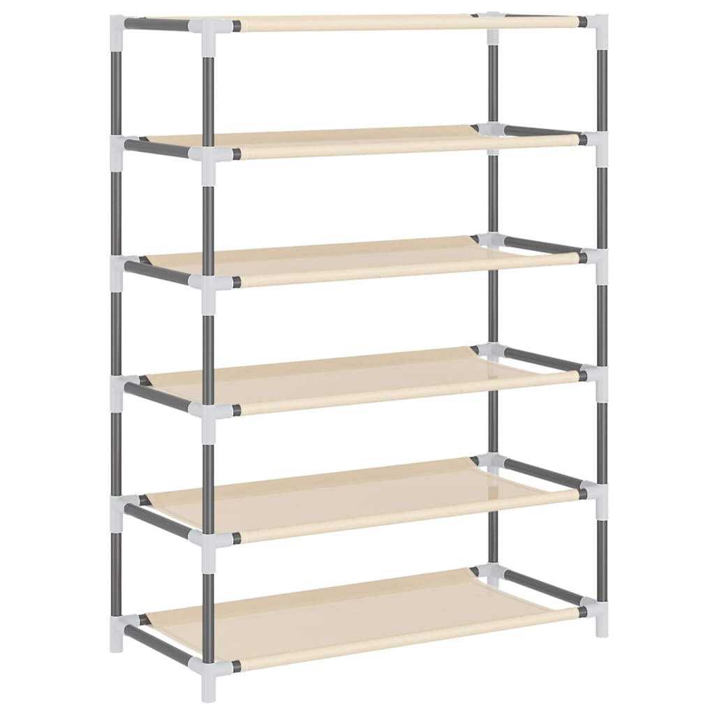 Scarpiera Crema 60x28x90 cm Tessuto