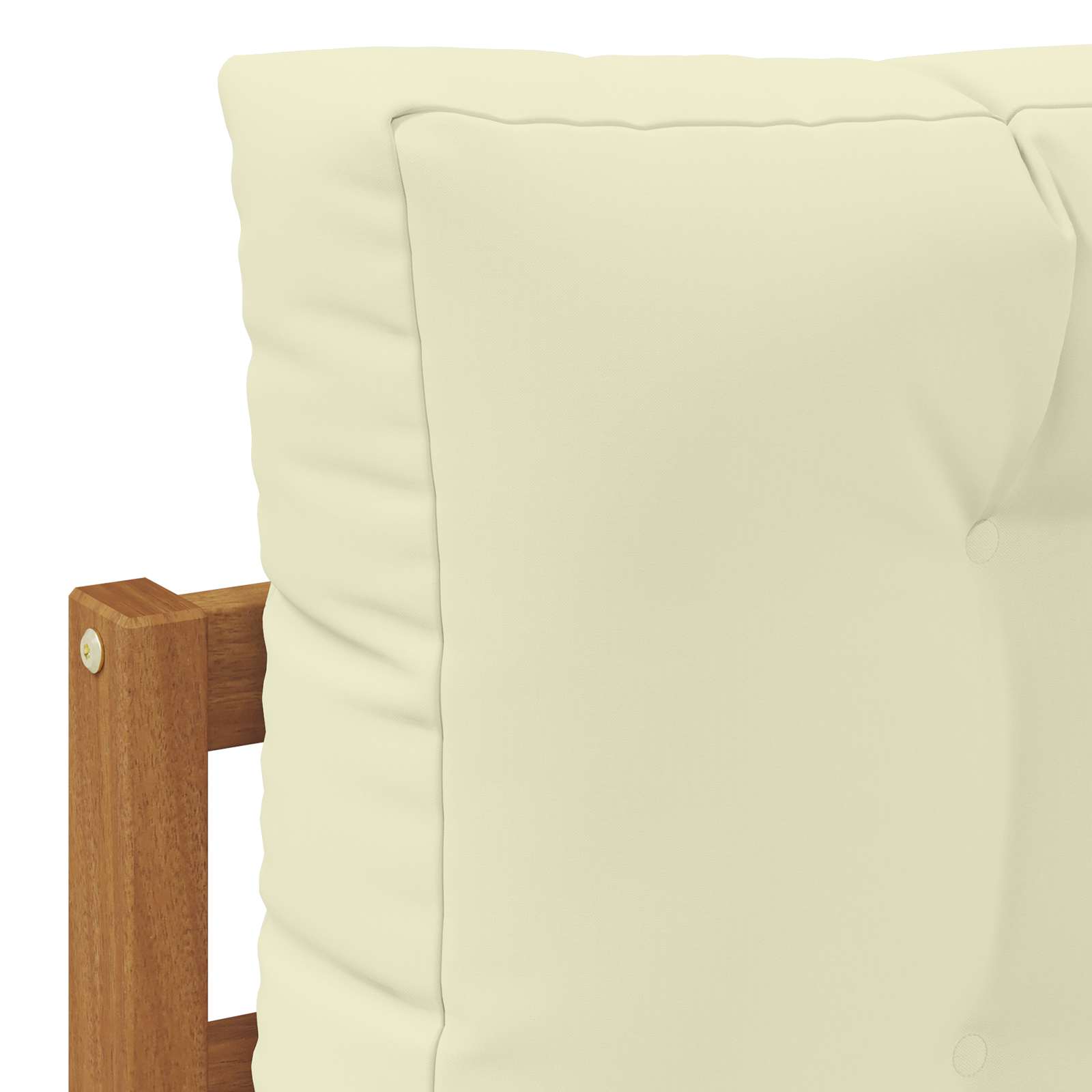 5 pz Set di divani da esterno Naturale e Crema