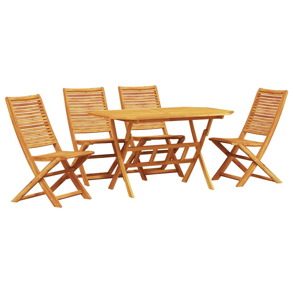 Set da Pranzo per Giardino 5 pz Marrone