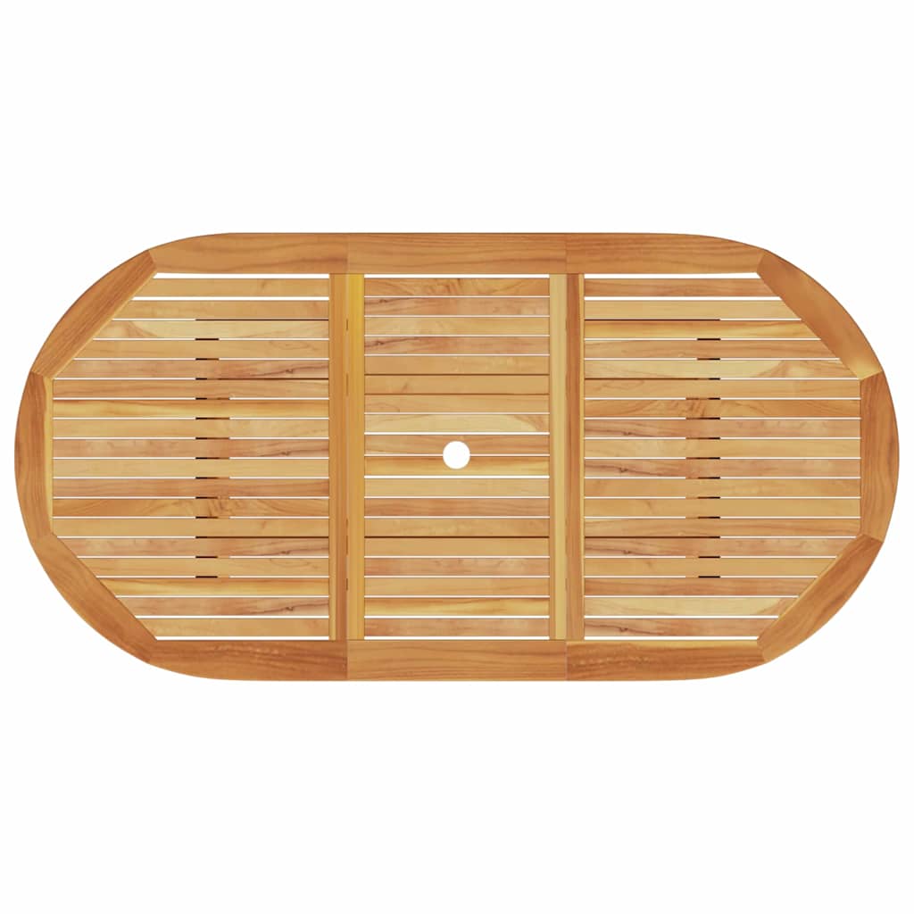 Set da Pranzo per Giardino 7 pz Marrone