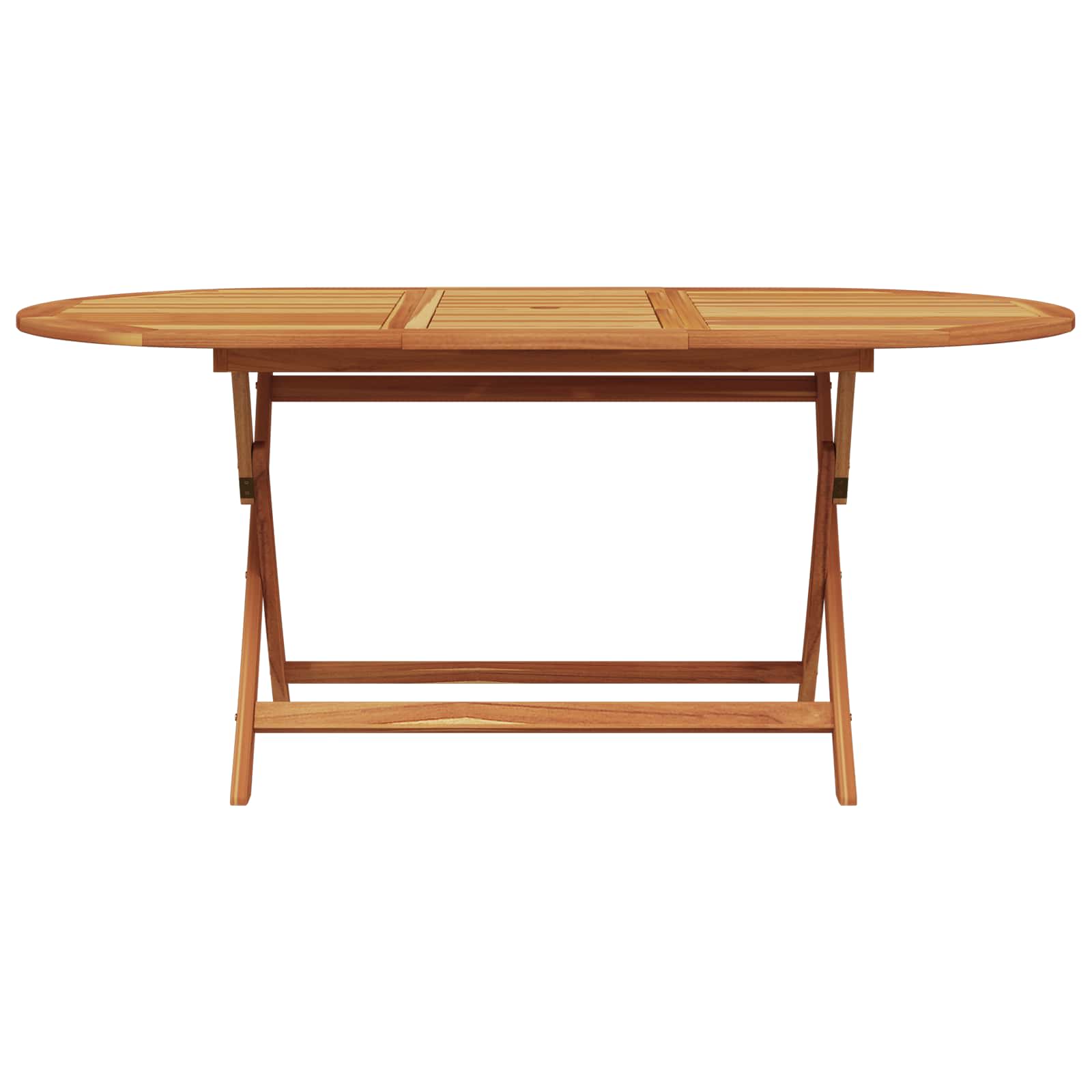 Set da Pranzo per Giardino 5 pz Nero Legno di Acacia Massello