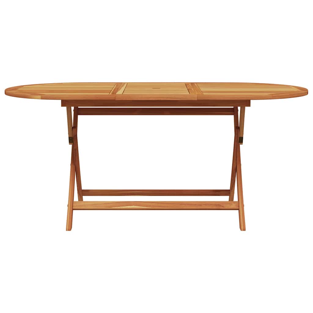 Set da Pranzo per Giardino 5 pz Bianco Crema