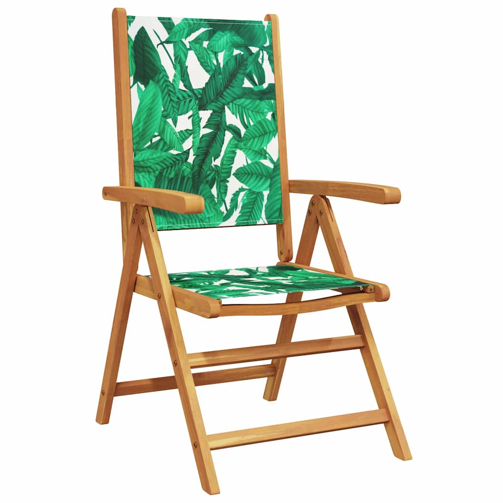 Set da Pranzo per Giardino 5 pz Motivo Foglia