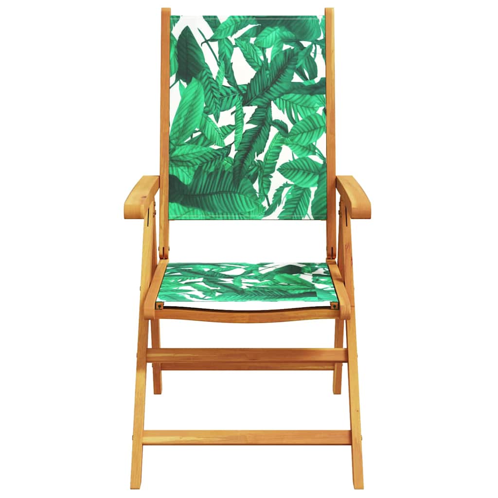 Set da Pranzo per Giardino 5 pz Motivo Foglia