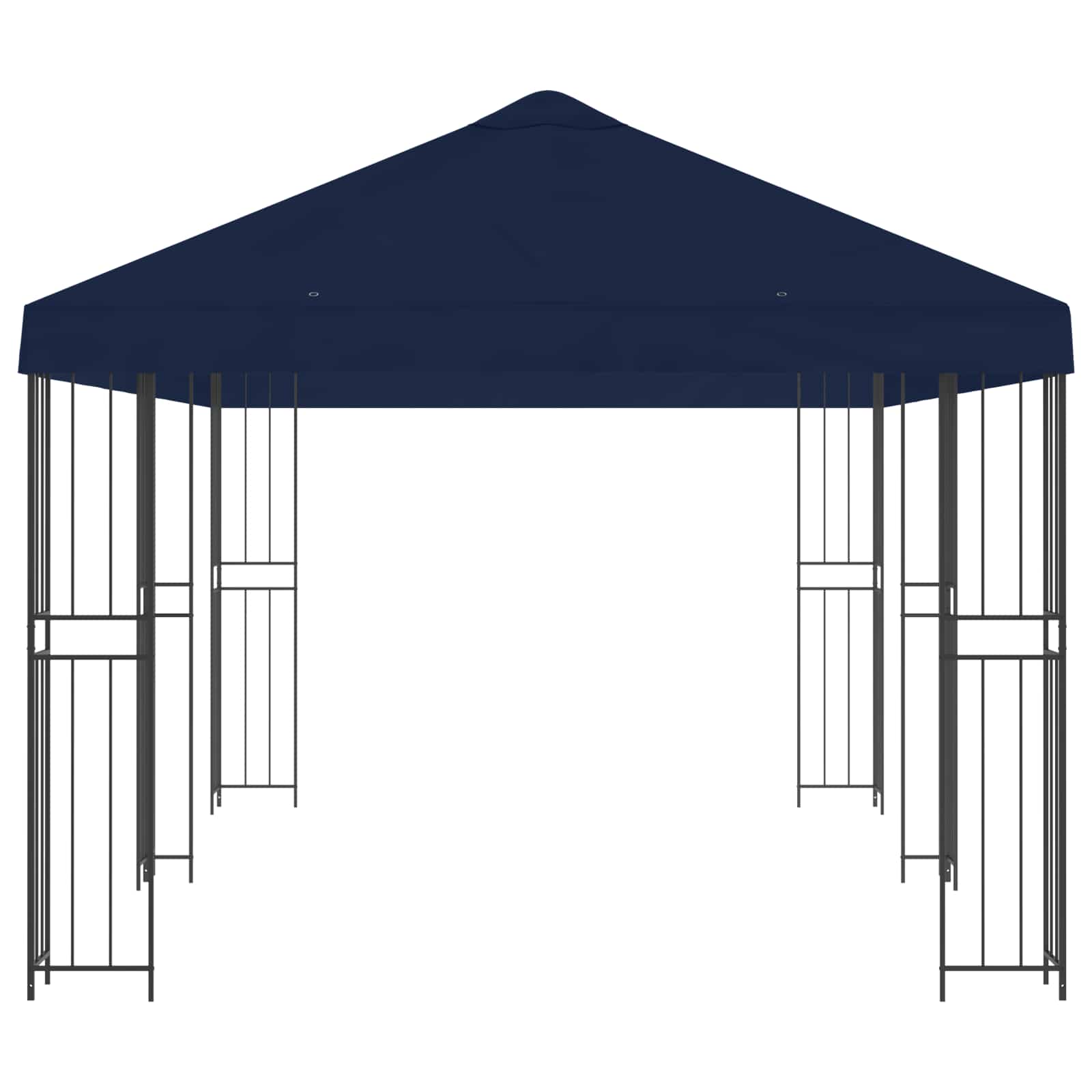 Gazebo da giardino 6 x 3 m Blu Poliestere e Acciaio 190 gsm