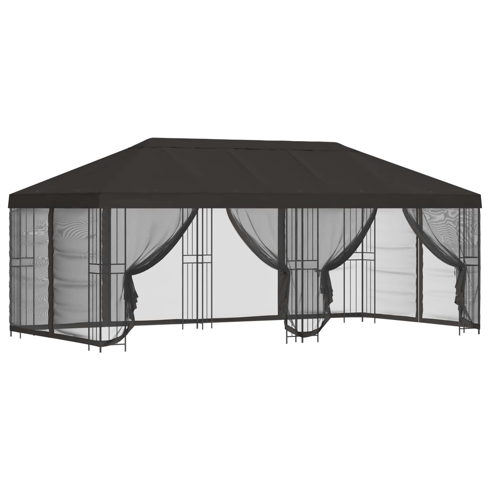 Gazebo con pareti laterali 6 x 3 m Antracite