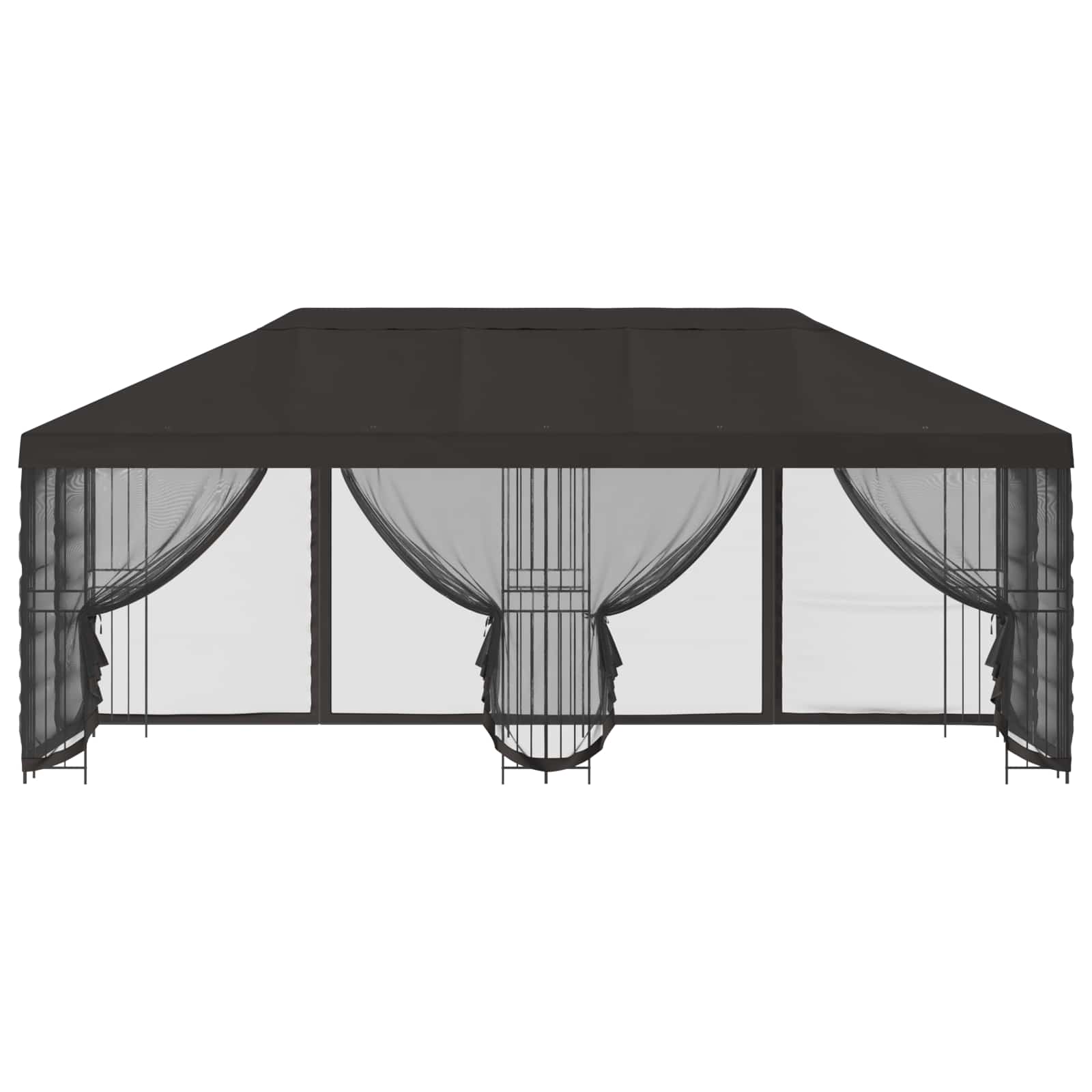 Gazebo con pareti laterali 6 x 3 m Antracite