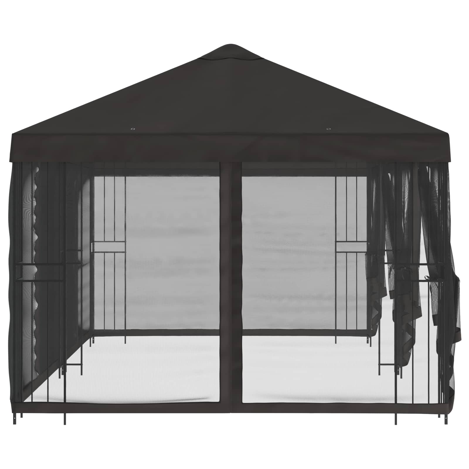 Gazebo con pareti laterali 6 x 3 m Antracite