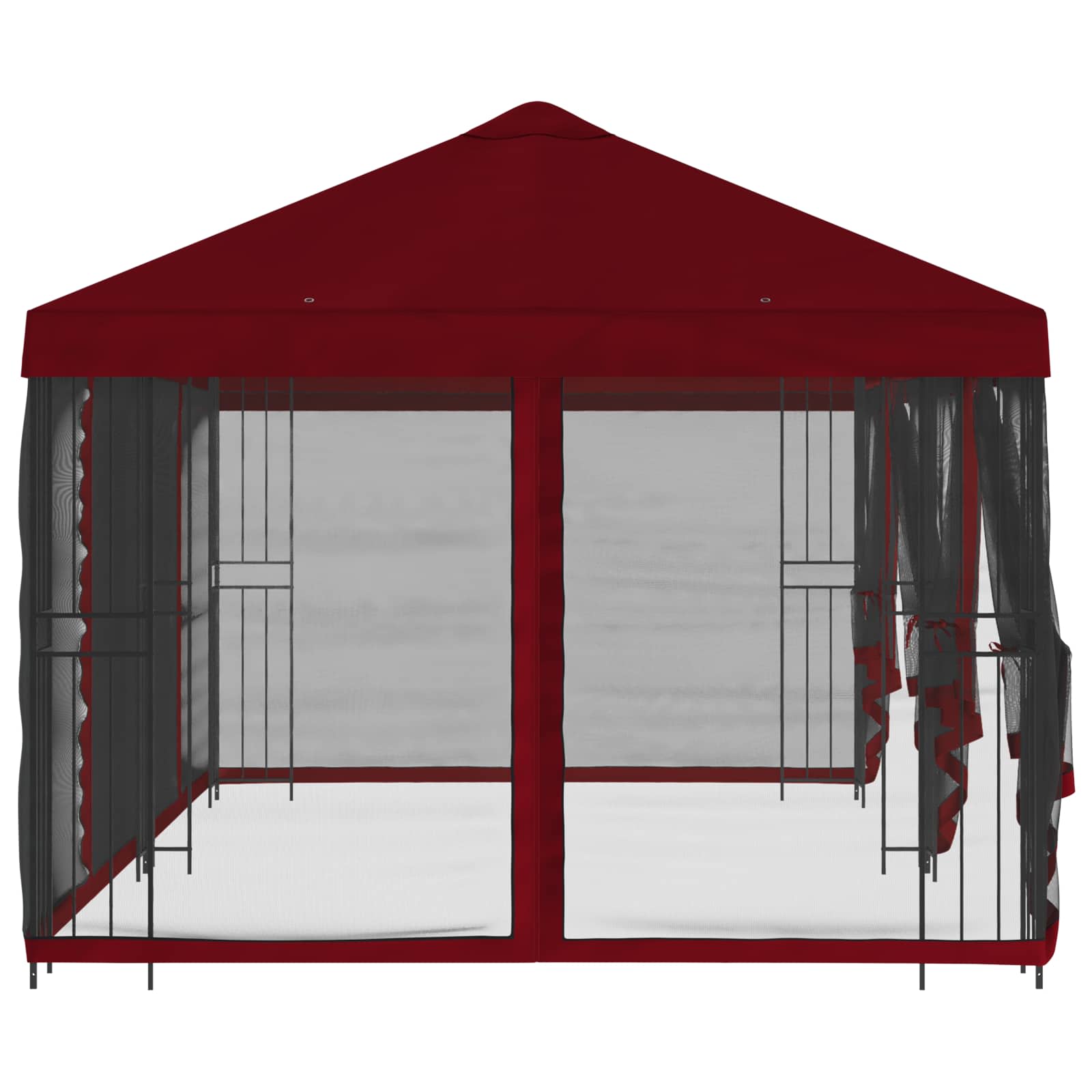 Gazebo con pareti laterali 6 x 3 m Borgogna