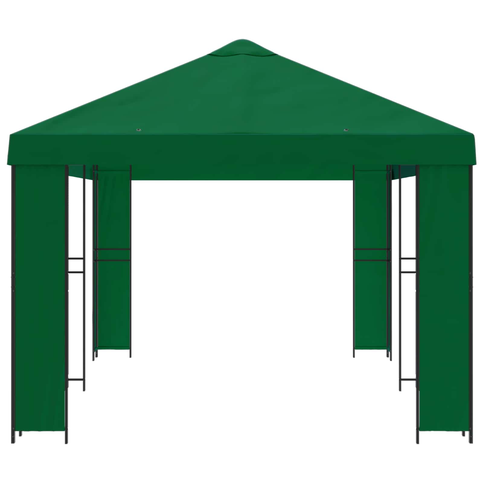 Gazebo da giardino 6 x 3 m Verde Poliestere e Acciaio 190 gsm