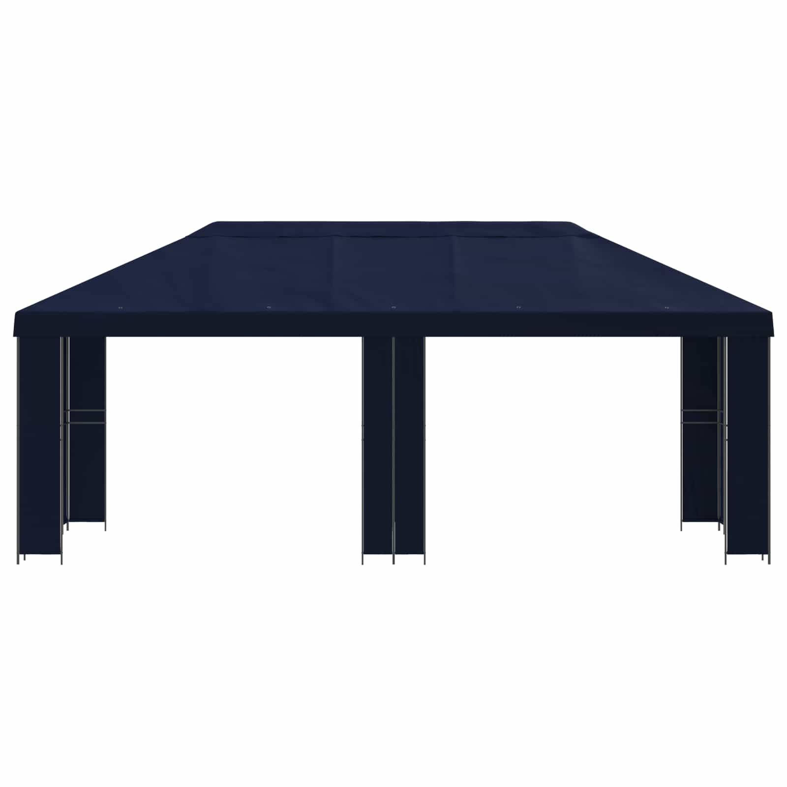 Gazebo da giardino 6 x 3 m Blu Poliestere e Acciaio 190 gsm