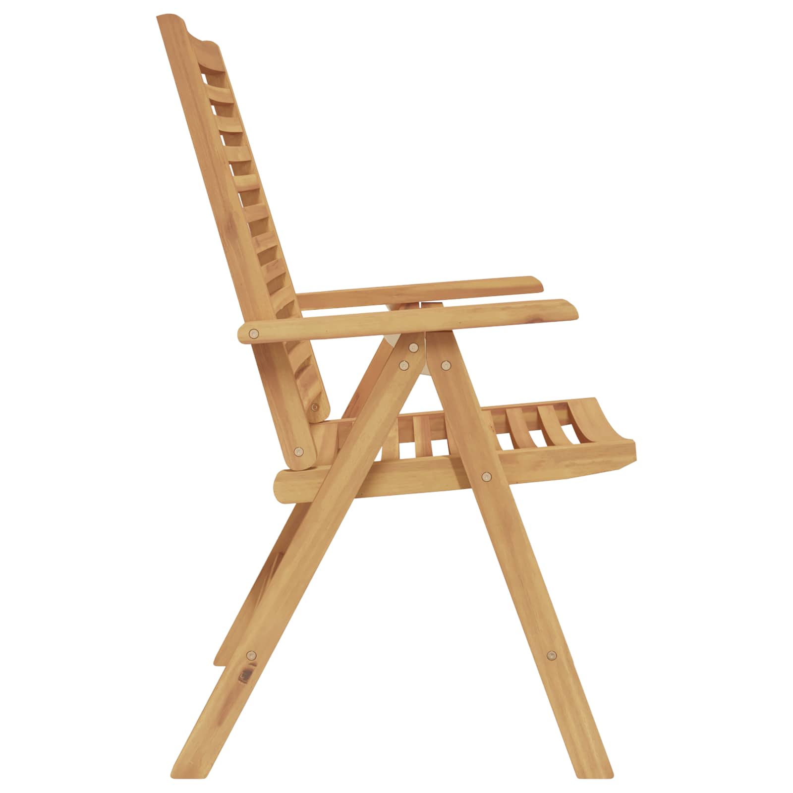 Sedia 6 pz Marrone Legno di teak solido Convertibile
