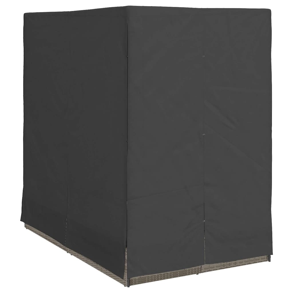 Lettino da sole doppio Grigio polyrattan