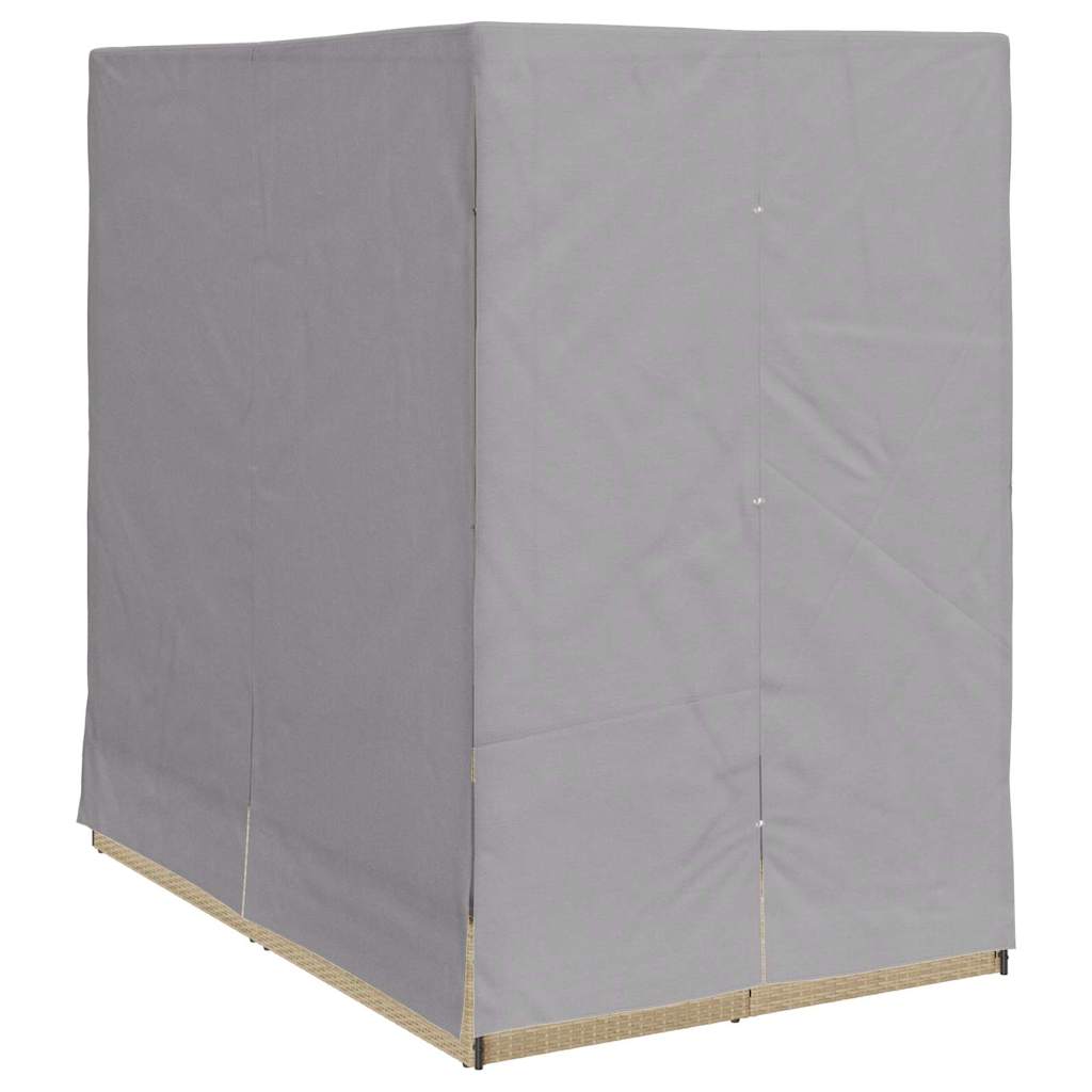 Lettino da sole doppio Grigio polyrattan