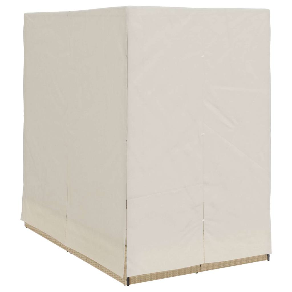 Lettino da sole doppio Beige polyrattan