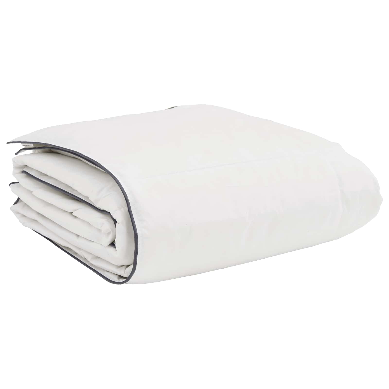 Piumone Invernale con cuscino 2 pz Bianco Piuma d'anatra