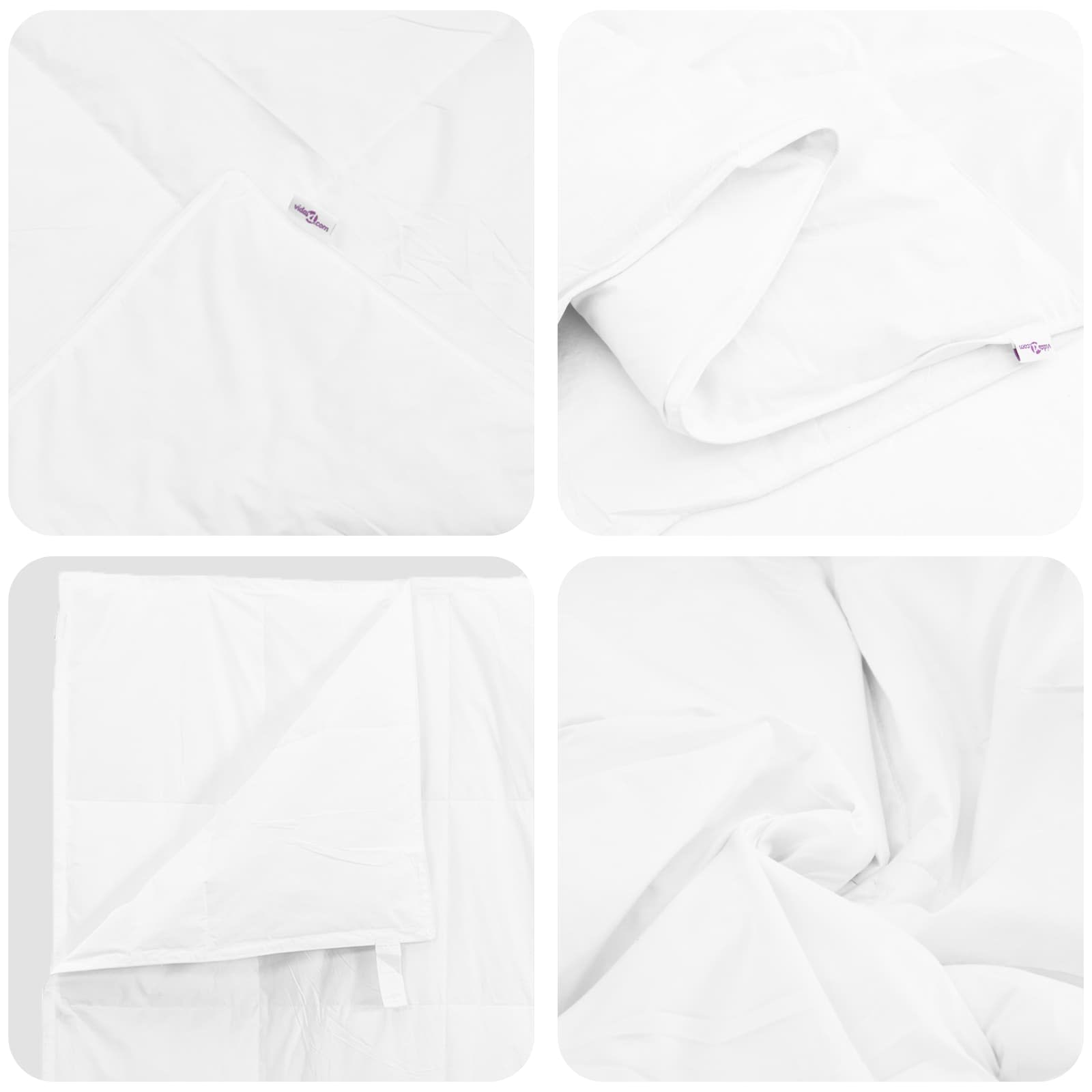 Piumone Estivo con cuscino 2 pz Bianco Piuma d'anatra