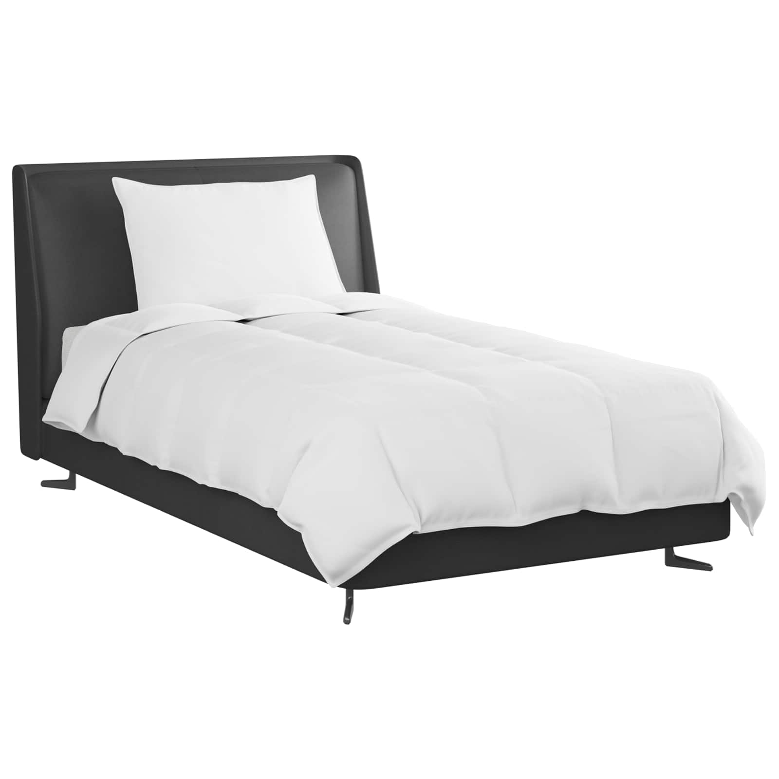 Piumone Estivo con cuscino 2 pz Bianco Piuma d'anatra