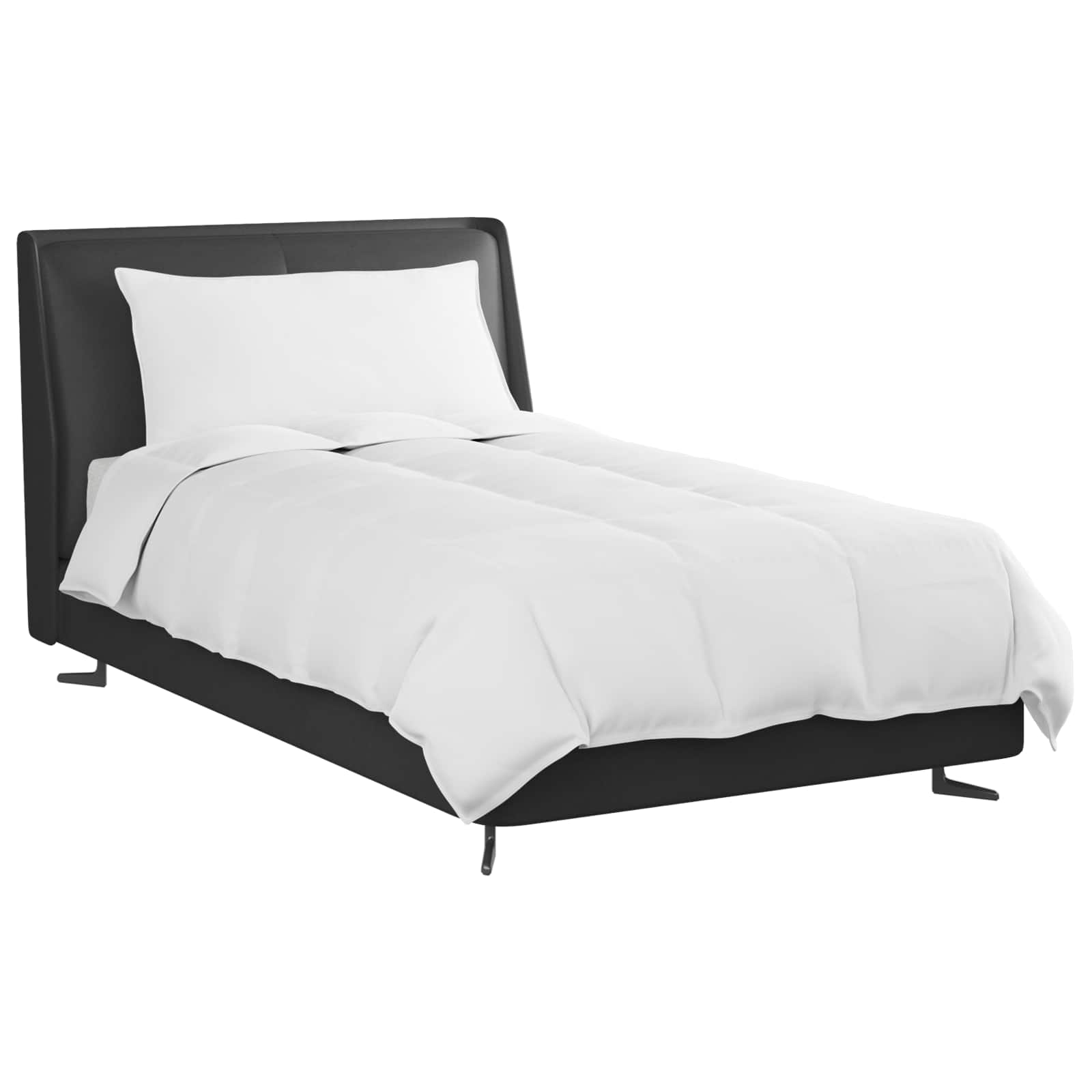 Piumone Estivo con cuscino 2 pz Bianco Piuma d'anatra