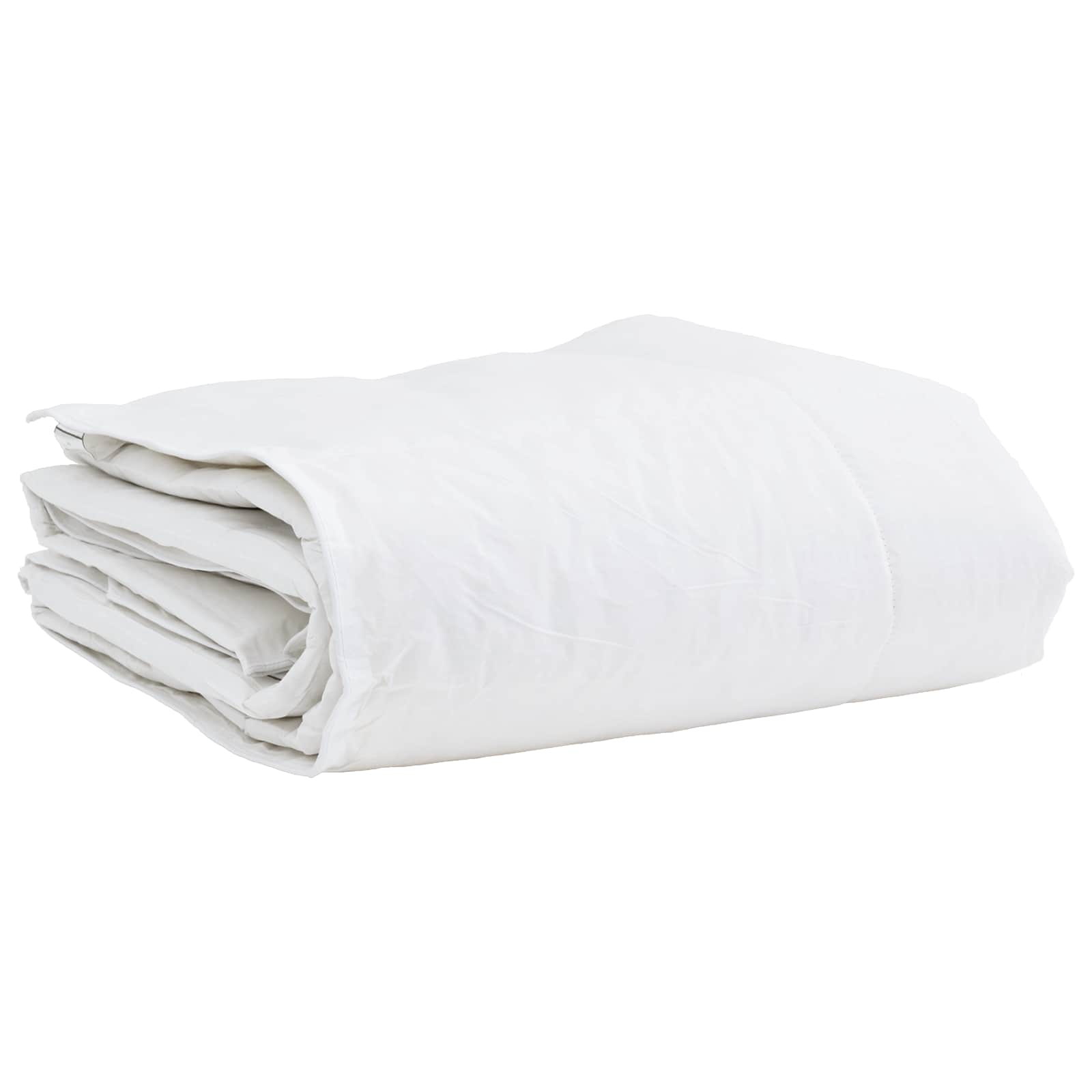 Piumone Invernale con cuscino 2 pz Bianco Piuma d'anatra